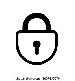 lock icon for web design and brochure design material