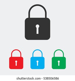 Lock icon for web and mobile