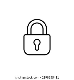Lock icon for web and mobile app. Padlock sign and symbol. Encryption icon. Security symbol