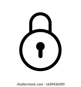 lock icon for website design and material brochure design