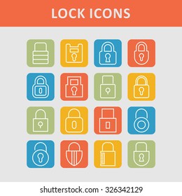 Lock icons