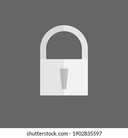 Symbole auf grauem Hintergrund sperren.