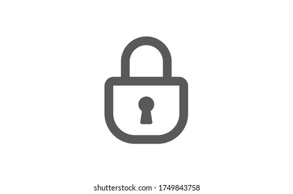 Symbole sperren, Sicherheitssymbol. Padlock-Piktogramm