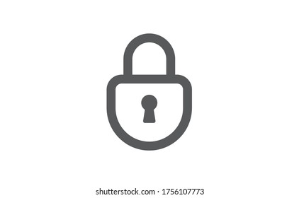 Lock icons, security symbol. Padlock pictogram