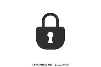 Lock icons, security symbol. Padlock pictogram