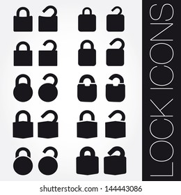 Lock icons set