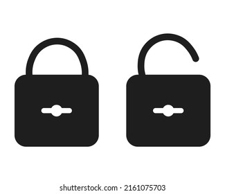 Ikonen im trendigen, flachen Stil einzeln auf weißem Hintergrund sperren. Sicherheitssymbol für Website-Design, Logo, Anwendung, Benutzeroberfläche. Stock-Vektorgrafik EPS10
