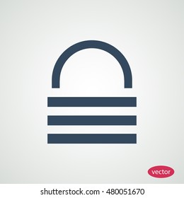 lock icons, vector best flat icon, EPS