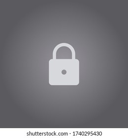 Lock icon.Security symbol.Padlock vector illustration