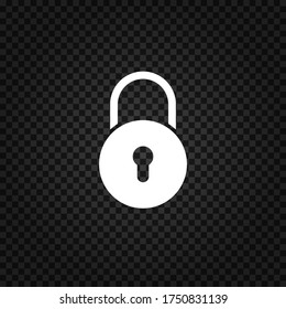Icono de bloqueo.Símbolo de seguridad.Ilustración vectorial Padlock