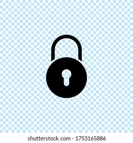 Lock icon.Security symbol.Padlock vector illustration