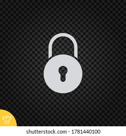 Lock icon.Security symbol.Padlock vector illustration