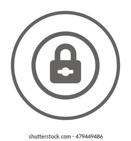 Lock  icon,vector. Flat design.