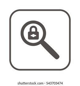 Lock  icon,vector.  Flat design.