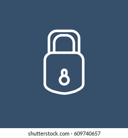 lock ine art vector