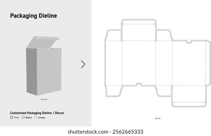 lock insert boxes nail buckles dieline 