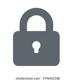 Lock isolated on white background
