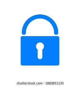 Lock isolated on white background