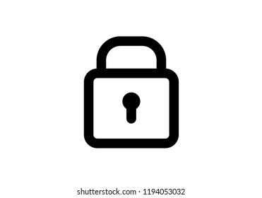 Lock key black object  illustration 