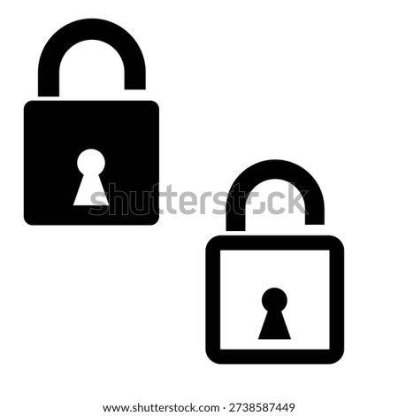 lock and key design vector illsutration