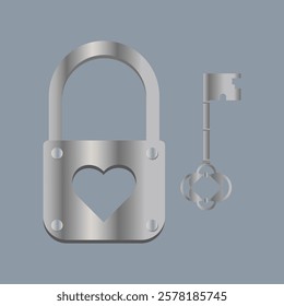 Lock and key to the heart