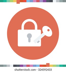 Lock and key icon.