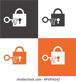 Lock and key Icon

