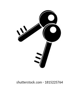 
lock and key icon on a white background. vector illustration