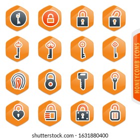 Lock and Key icon set for web sites and user interface