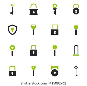 Lock and Key icon set for web sites and user interface