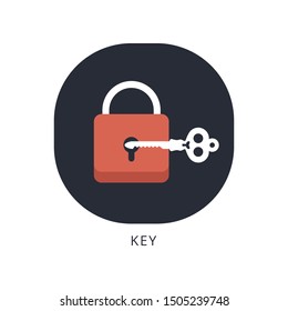 Lock and key. lock with key. Key lock icon. Vector lock icon key. 