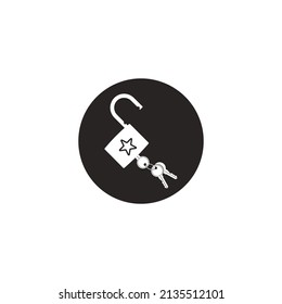 lock and key icon,vector illustration design template.