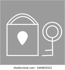 lock with key protection and preservation of geo-location and personal entry data.