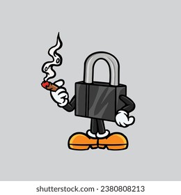 lock key smoking joint and hold nug from weed cannabis bud flower marijuana