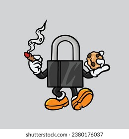 lock key smoking joint from weed nugs cannabis bud flower marijuana