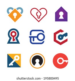 Lock And Key Of Success In Life Adventure Logo Icon