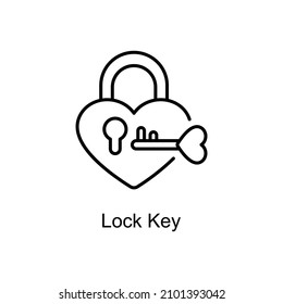 Lock Key Vector line icons for your digital or print projects.