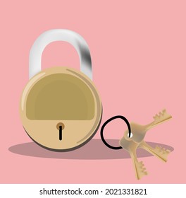 lock and key vector model design