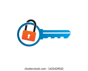 Lock KeyLogo Template, Icon, Symbol