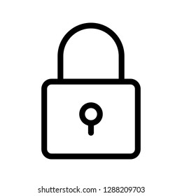 lock line icon