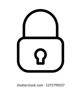 lock line icon