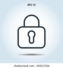 lock line icon