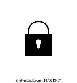 Lock line icon vector for web site