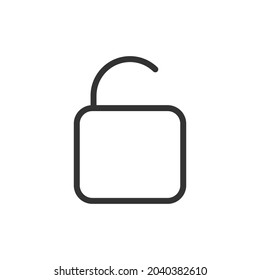 Lock line icon. Web symbol for web and apps. Sign design in outline style. Lock stroke object.