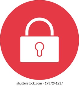 Bloquear, bloquear, cerrar imagen vectorial de icono. También se puede utilizar para el soporte al cliente y la interfaz de usuario. Idóneo para aplicaciones web, aplicaciones móviles y medios impresos.