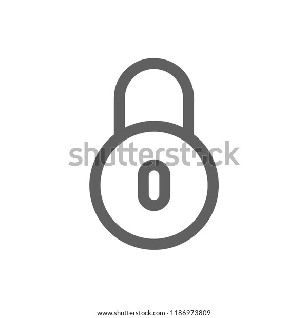 lock pad with circle around it