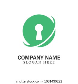 Lock logo business password security illustration vector icons emblem isolated premium symbol