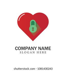 Lock logo business password security illustration vector icons emblem isolated premium symbol