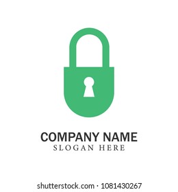 Lock logo business password security illustration vector icons emblem isolated premium symbol