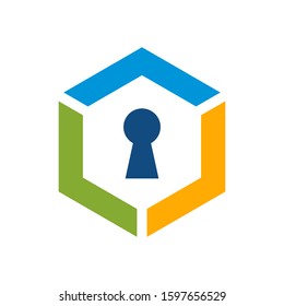 Lock Logo can be used for company, icon, and others.
